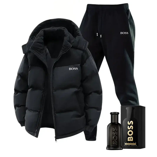 Spring jacket and pants set + luxury perfume